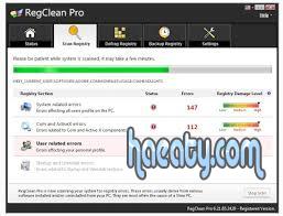 تحميل برنامج RegClean Pro 6.2 مجانا لاصلاح اخطاء الريجستري وتسريع الجهاز